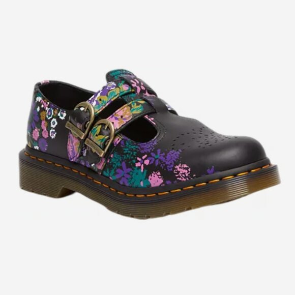 Dr. Martens Vintage Floral Leather Mary Jane Shoes - NWT - Picture 1 of 9